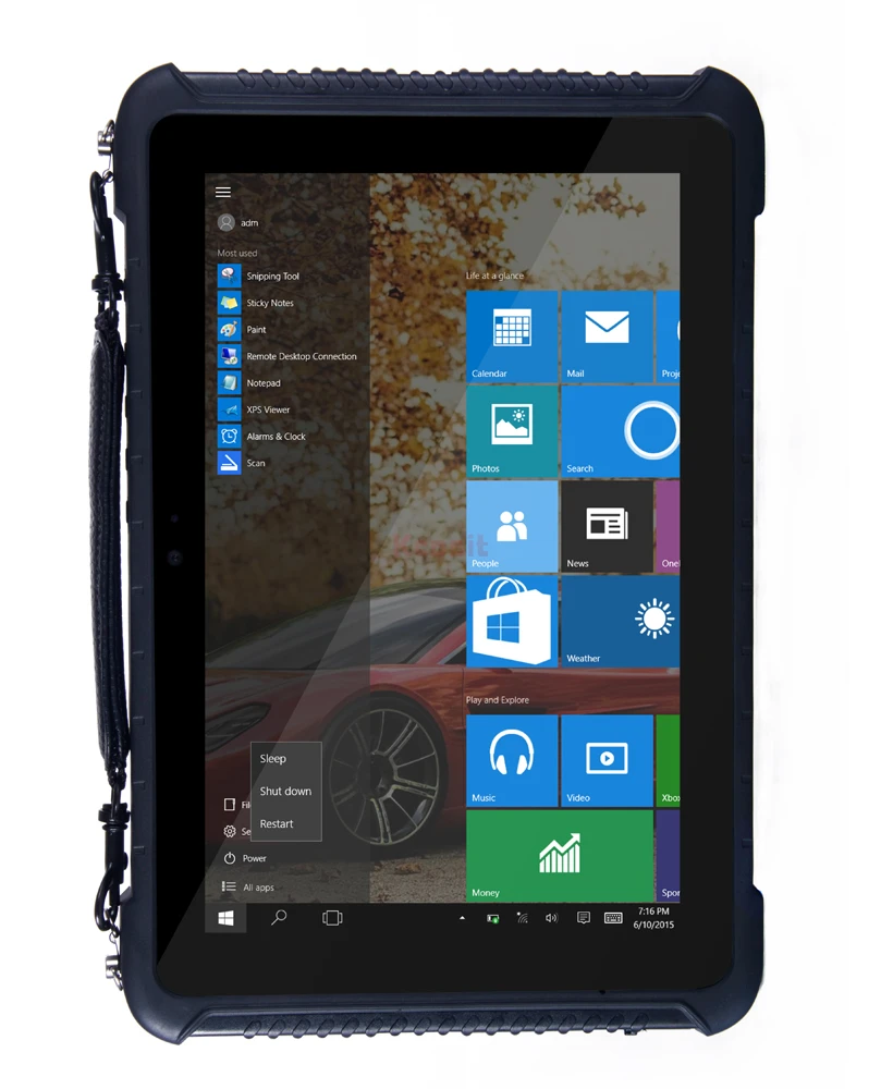 Китайский Windows 10 Home 1 &quotпромышленный прочный водонепроницаемый планшетный ПК