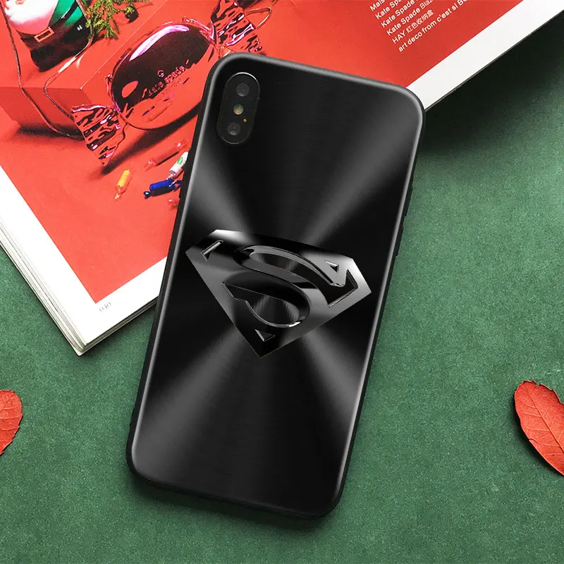 Символ Супермена DC закаленное стекло Мягкий силиконовый чехол для телефона samsung Galaxy S7 Edge S8 S9 S10e S10 Plus Note 8 9 10 PLUS