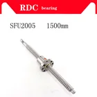 Высококачественный шариковый винт 12 мм 1204, свернутый шариковый винт C7 SFU1204 1500 мм с одним фланец 1204, шариковая гайка для деталей ЧПУ, без концов