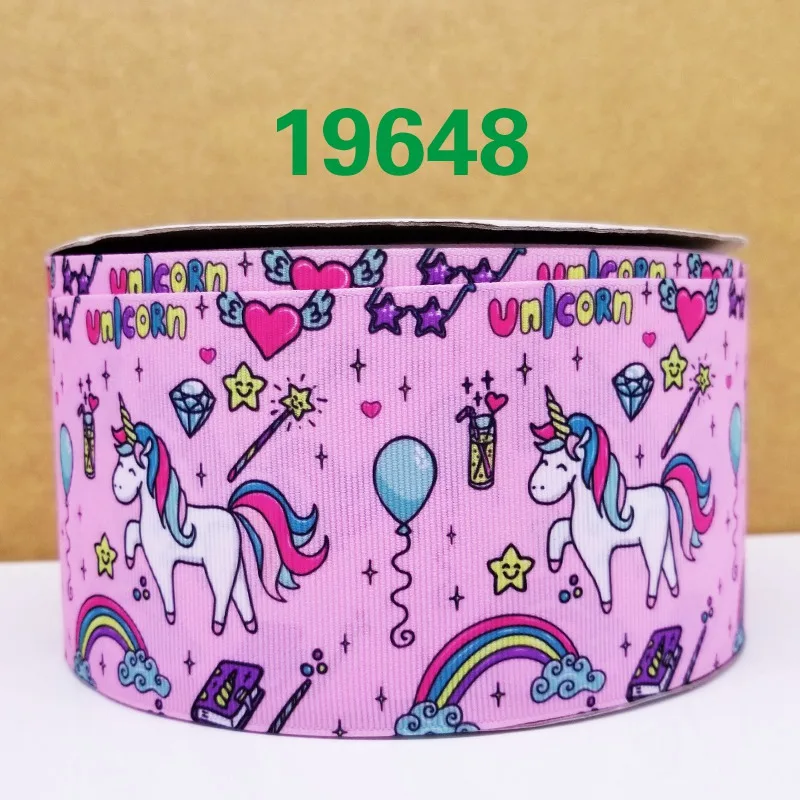 Бесплатная доставка 50 ярдов Единорог печатных grosgrain ленты 19648|printed ribbon|grosgrain