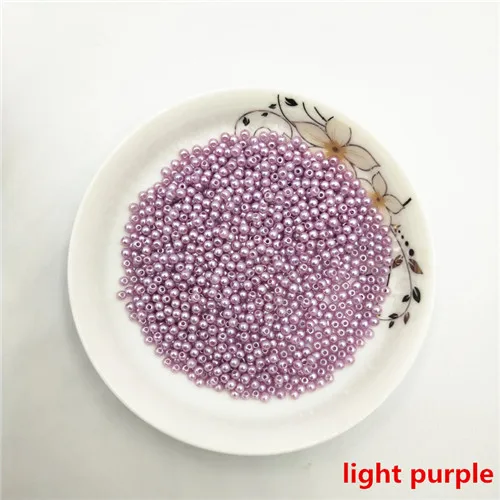 color14 3 мм 1010 шт Круглые ABS имитация жемчуга бусины для рукоделия подходят для ювелирных изделий ручной работы DIY ожерелье и браслеты аксессуары - Цвет: color14