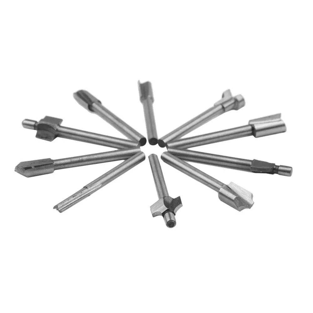Новый 10 шт. 1/8 &quot 3 мм мини хвостовика HSS фрезы файлы Dremel вращающихся комплект