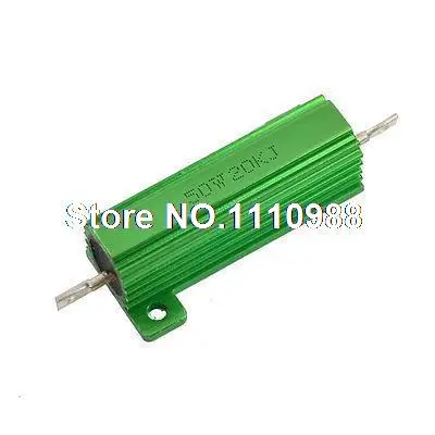 

50W Watt 20K Ohm 5% Aluminum Shell Wirewound Resistor for Transducer