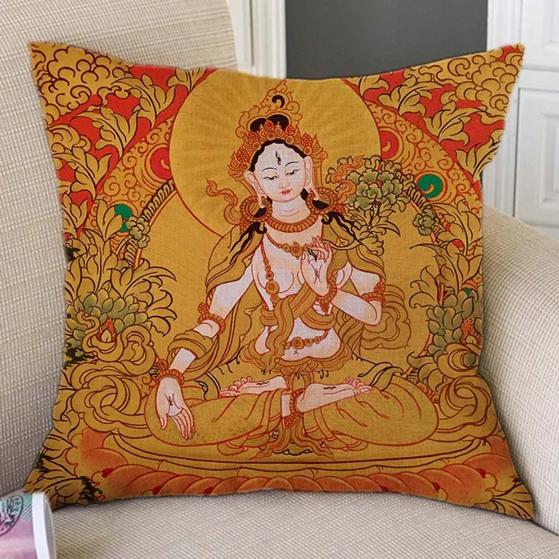 Древний Буддизм настенная живопись картины поклонение Будде домашний декор