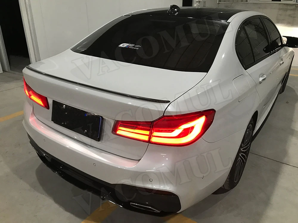 Задний спойлер багажника из углеродного волокна для BMW 5 Series G30 G38 F90 Sedan 2017 2018 MP Style