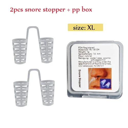 2pc XL-bisai-box 2 шт Анти Храп Носовые расширители помощь при апноэ устройство стоп храп нос клип устройство для дыхания носом устройство для остановки храпа продвижение - Цвет: 2pc XL-bisai-box