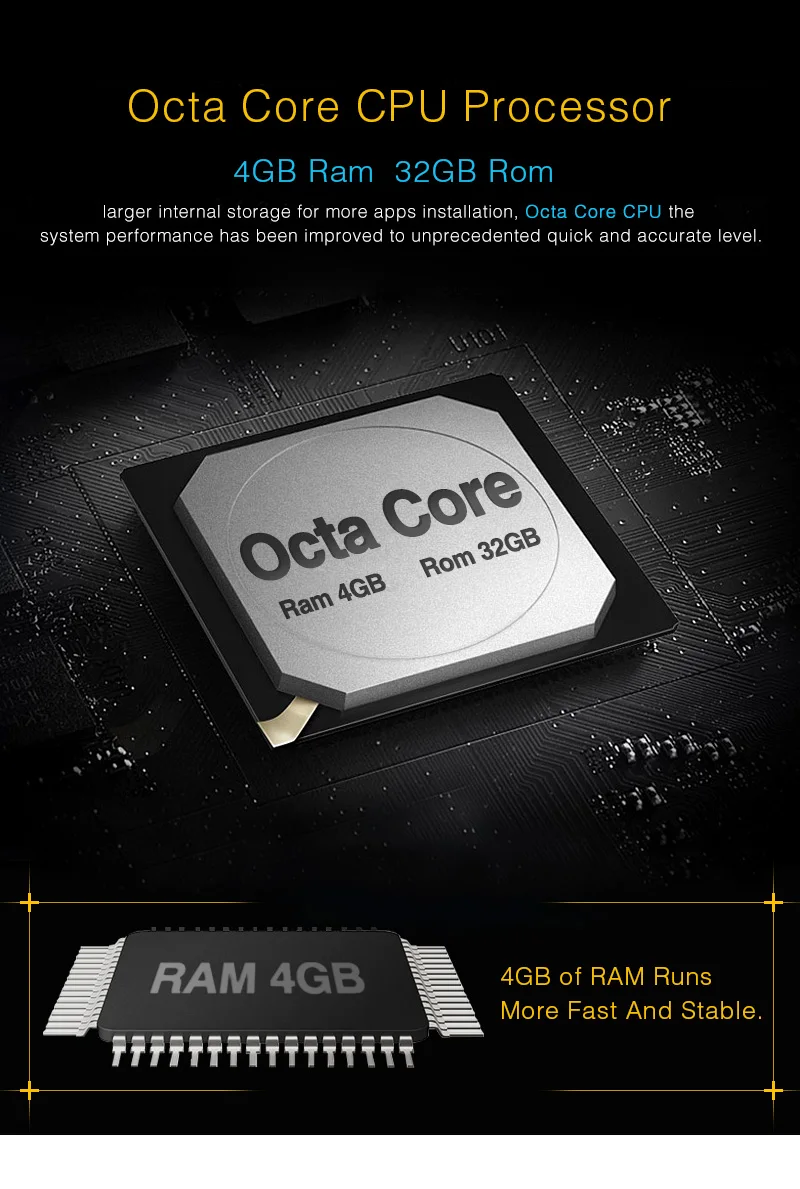 Тыква 2 Din 7 &quotВосьмиядерный 4G RAM 32G ROM Android 8 0 автомобильный стерео радио dvd плеер GPS