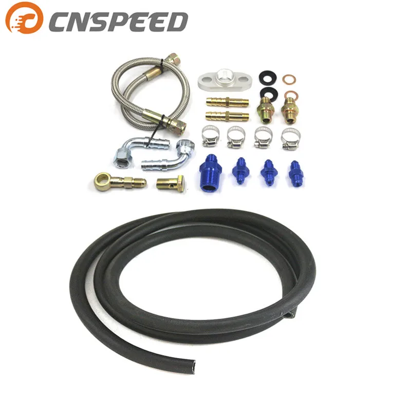 CNSPEED T25 T28 полный болт на турбонаддуве для подачи воды и масла комплект