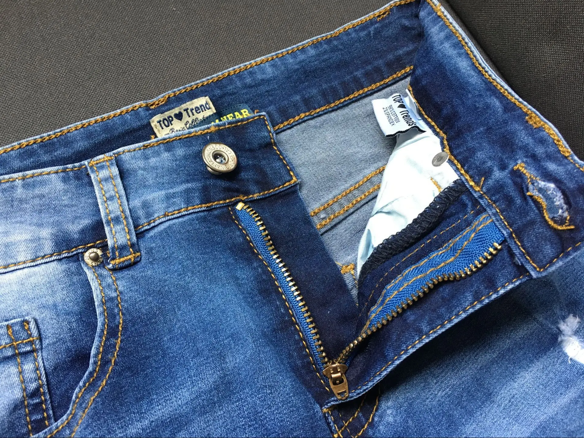 Suvance High Waist Stretchable Cotton Washed Holes Spring Fashion Pencil Jeans Quality Material Trousers|pencil jeans|high waistjeans trousers |