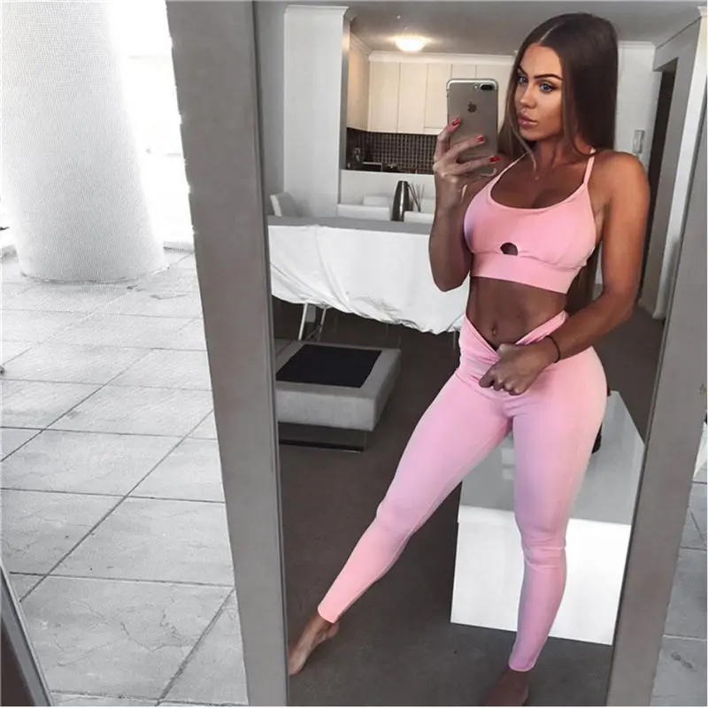 Z &amp P 2019 одежда для спортзала тренировок женский розовый комплект йоги