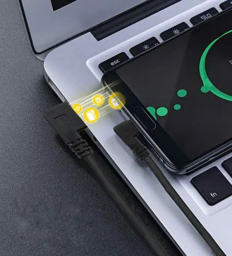 Короткий кабель USB 2 0 типа папа в Mini B usb-кабель для зарядки Двойной Прямоугольный