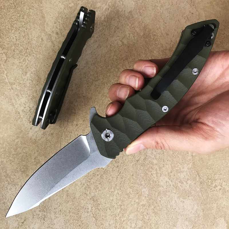 GEMOTU G10 3D Ручка D2 стальное лезвие Высокое качество Открытый Отдых EDC инструмент