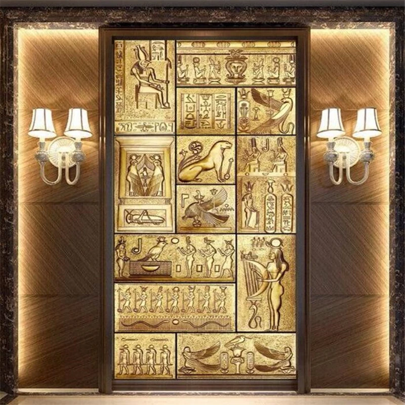 

Beibehang art mural HD beauty of ancient Egyptian culture covering Home Decor Modern Wall Painting For Living Room 3D wallpaper