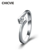 high quality cubic zircon crystal rings for woman silver couple romantic wedding finger lord of the ring engagement rings