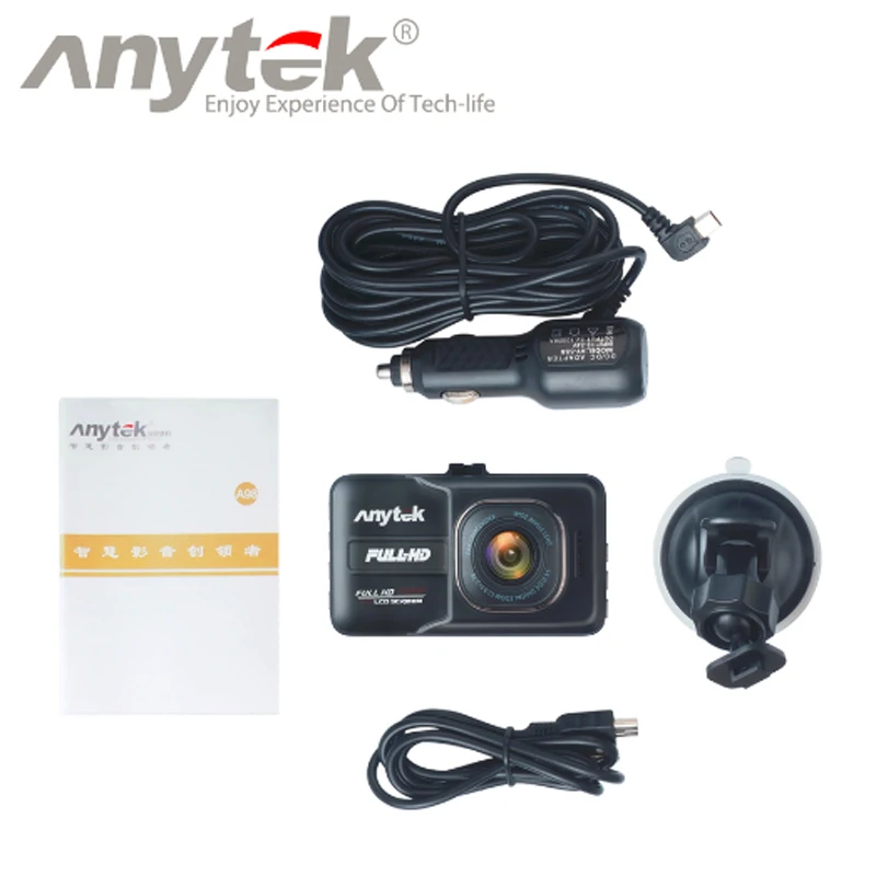 Anytek A98 супер ночного видения автомобиля dvr камера HD 1080P 3 &quotвидеорегистратор