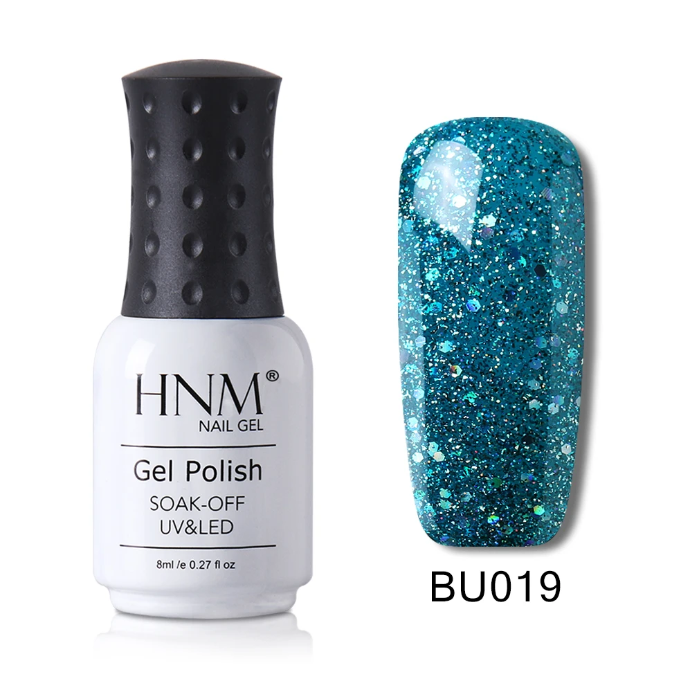 HNM 8 мл синий цвет серия Гель лак для ногтей гибридная краска Лаки Vernis Гель-лак для УФ-лампы Набор Полупостоянный маникюрный лак - Цвет: 19