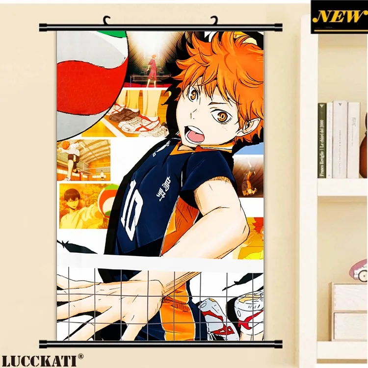 40X60 см Haikyuu! Серия High Kyuu! Hq! Волейбольные игры мужской мультфильм аниме Настенная картина Фреска свиток холст живопись плакат
