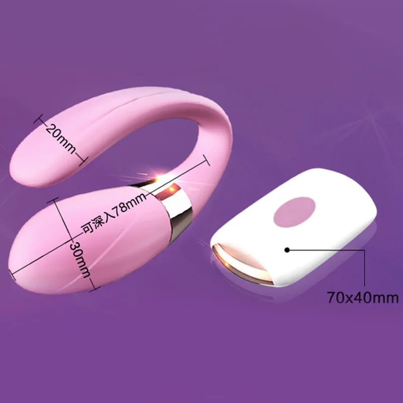 Вагинальный Массажер с двойной головкой вибрирующий u образный стимулятор