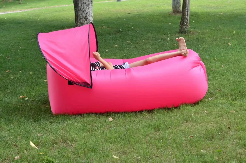 Shade Fast Folding Garden Sofas Waterproof Inflatable lazy sofa camping Sleeping Bags Air bed Adult Beach Lounge Chair Outdoor