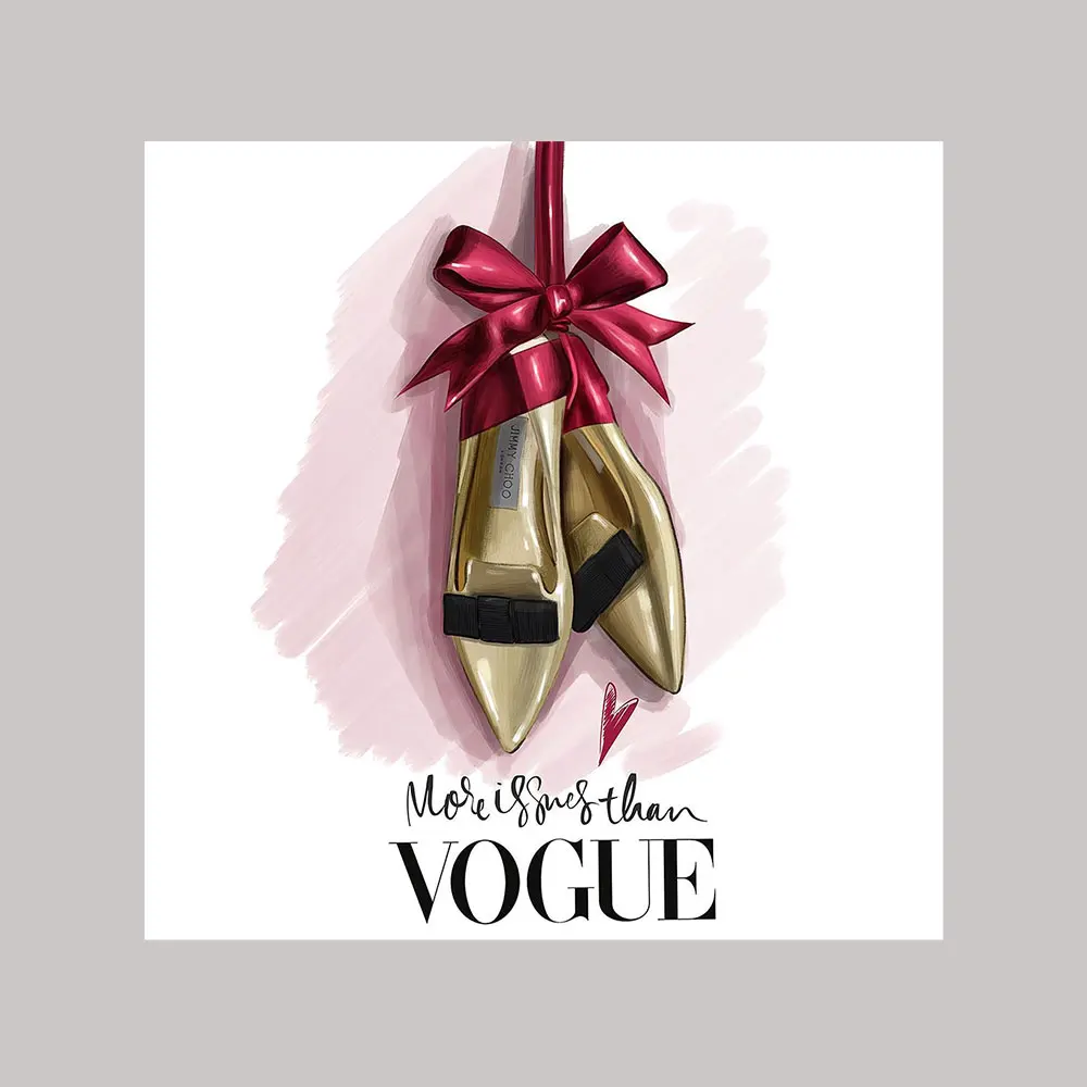 4.no border LECHAO Quadro Vogue плакат Модная девушка картина на настенный Поп-Арт холст картина домашний декор органическое стекло черная металлическая рамка - Цвет: 4.no border