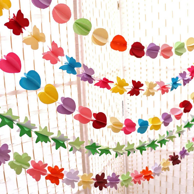 Бумажное украшение для свадьбы гирлянда пышная ткань детское душа Вечерние