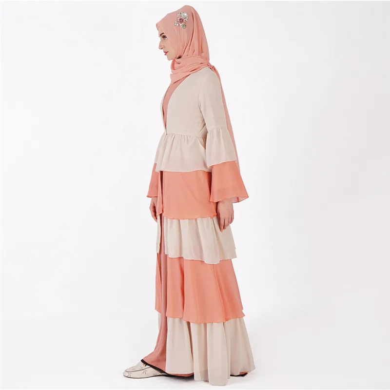 Abaya Kaftan повседневное удобное шифоновое турецкое abaya bu tang Banjul melayu кимоно стиль Макси платье Абая Быстрая