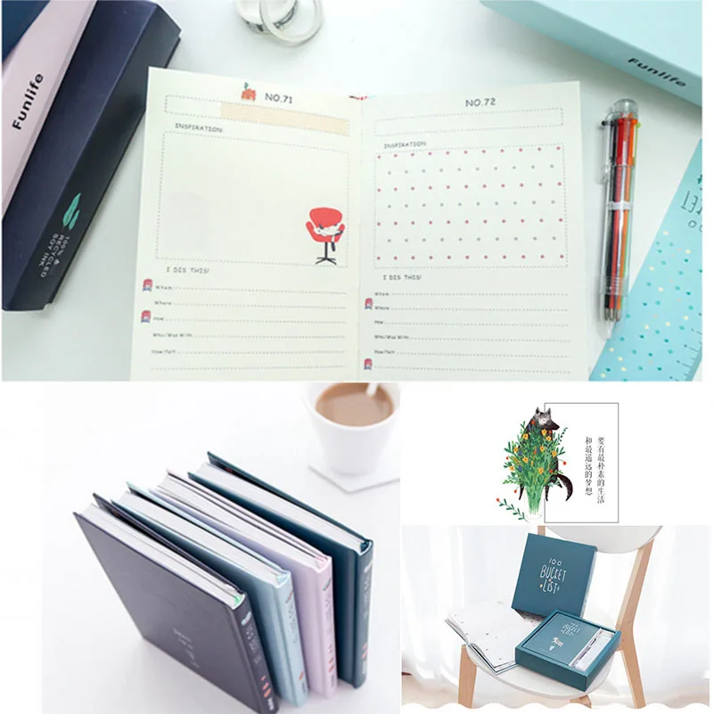 

MIRUI Kawaii Hardcover Notebook Stationery Planner Cute School Diary Libretas Memos Student Gift School Chancery