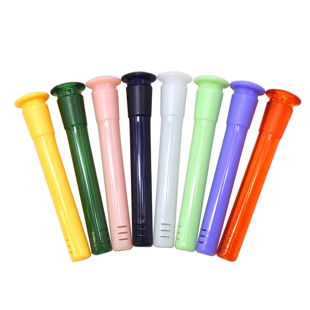 120MM Premium Acrylic Downstem Diffuser 14mm 18mm Male Female Joint Colorful Plastic Down Stem Glass Banger Water Pipes |