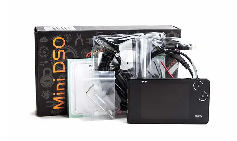 DS212 Minidso портативный осциллограф выборка 10 м полоса пропускания 1 м двухканальный пальмовый осциллограф