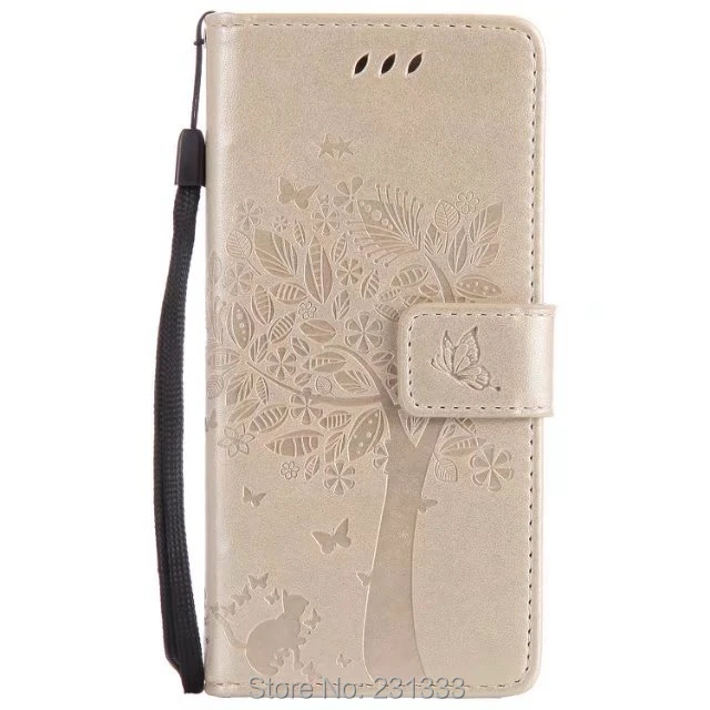 Кожаный чехол-кошелек с ремешком на дереве для Huawei Ascend P10 P8 LITE 2017 Samsung Galaxy J5