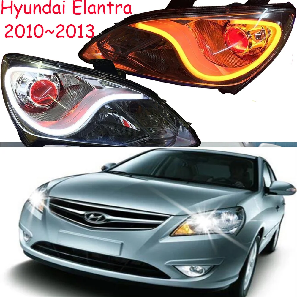 

Бампер лампа для фары для автомобиля Hyundai Elantra 2010 ~ 2013 Светодиодная подсветка для Elantra DRL Биксеноновая линза дальнего ближнего света габаритн...