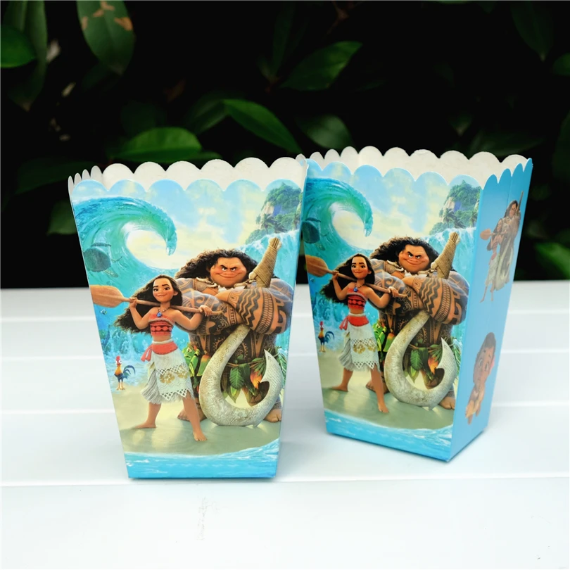 60 шт./лот Тролли Мак вечерние попкорн боксмоана София принцесса простой дизайн