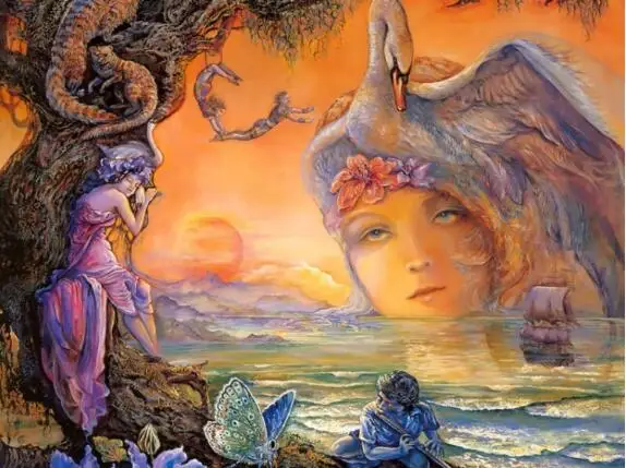 Новый 2017 5D Алмаз diy Картины Josephine Wall мозаичного искусства значок вышивка