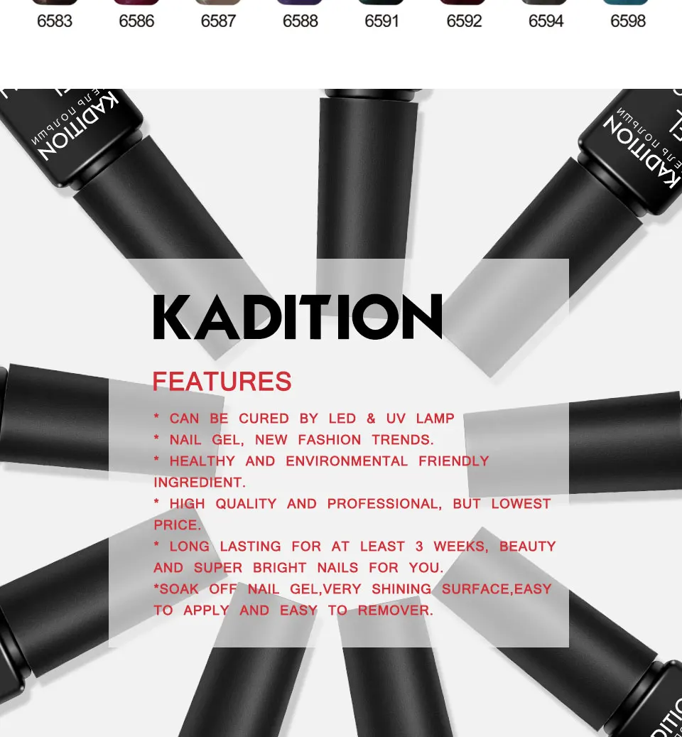 KADITION Gel 1Pcs Magnet 3D Cat Eye Nail Gel Polish 7ML Varnish Soak Off UV LED Long-lasting Magnet Polish Gel Lacquer Nail Art