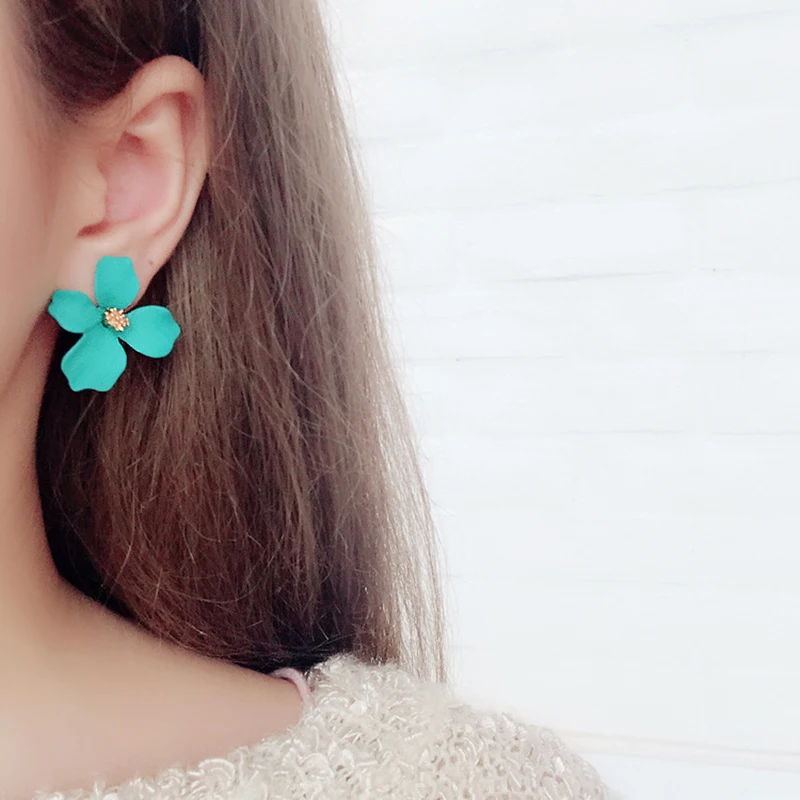 Серьги SUKI FWomens модные серьги карамельного цвета геометрическая в форме цветка