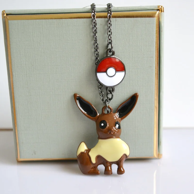 Новые ожерелья Pokemon go Пикачу Покемон ожерелье с покеболом Eevee кулон дружбы дети |