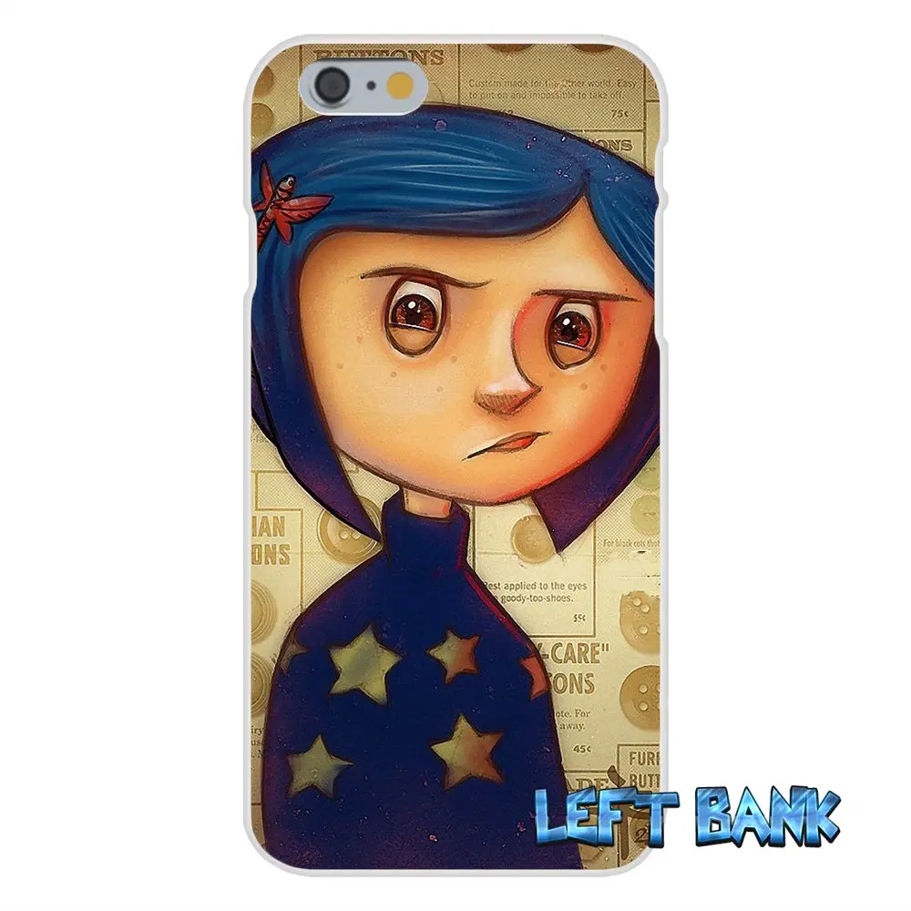 Для iPhone 4 4S 5 5S 5C SE 6 6S 7 Plus Coraline винтажный Мягкий Силиконовый ТПУ прозрачный чехол |