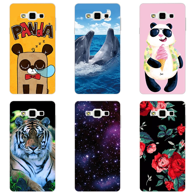 hard Plastic phone case cover For Samsung galaxy A7 SM-A7000 shell Colorful printing Painted Flower |