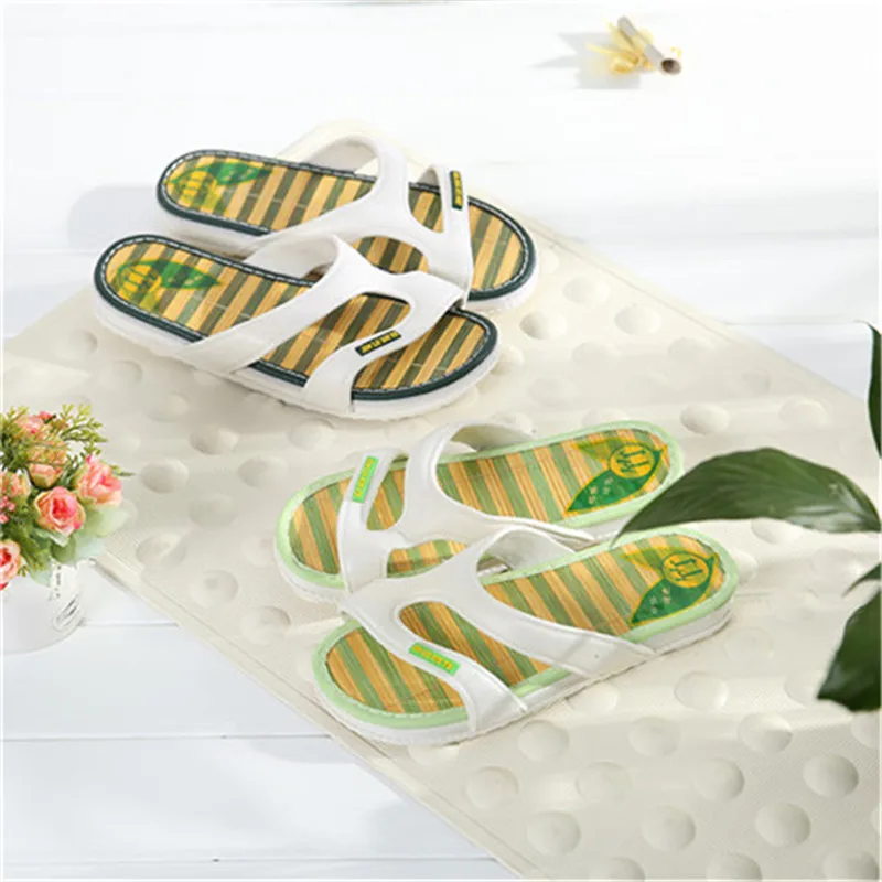 Лето non-slip Натурального бамбука тапочки ванна пары в бытовой ванная комната