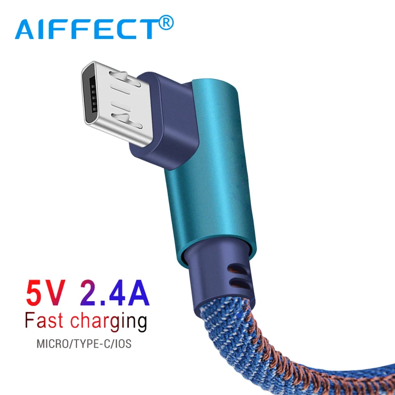 AIFFECT USB Cable For iPhone Fast Charging Micro Samsung HUAWEI Type-C Devices Mobile Phone Cable. | Мобильные телефоны и