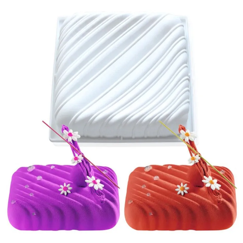 Квадратная полоска 4YANG фотоформа для торта форма помадки мороженого пудинга