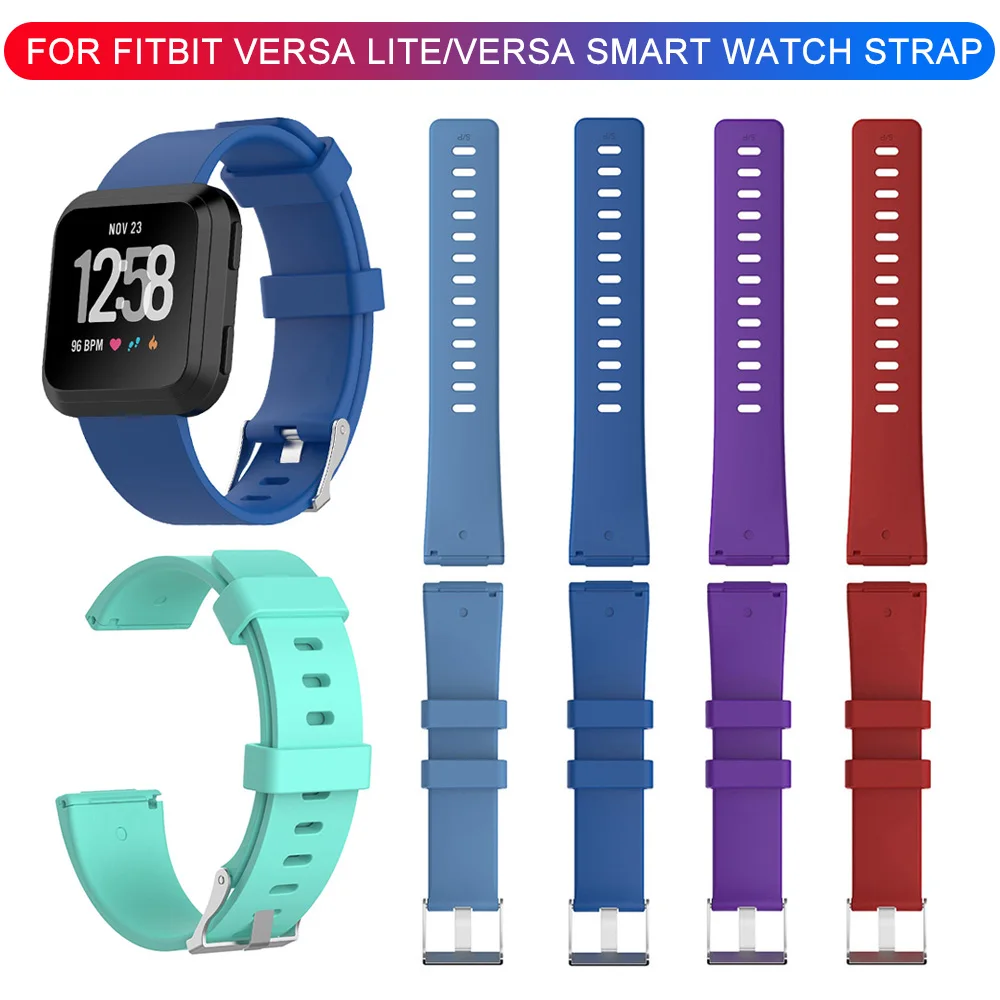 Силиконовые для фитнеса трекер ремешок Fitbit Versa Lite релиз Дайвинг Спорт Замена