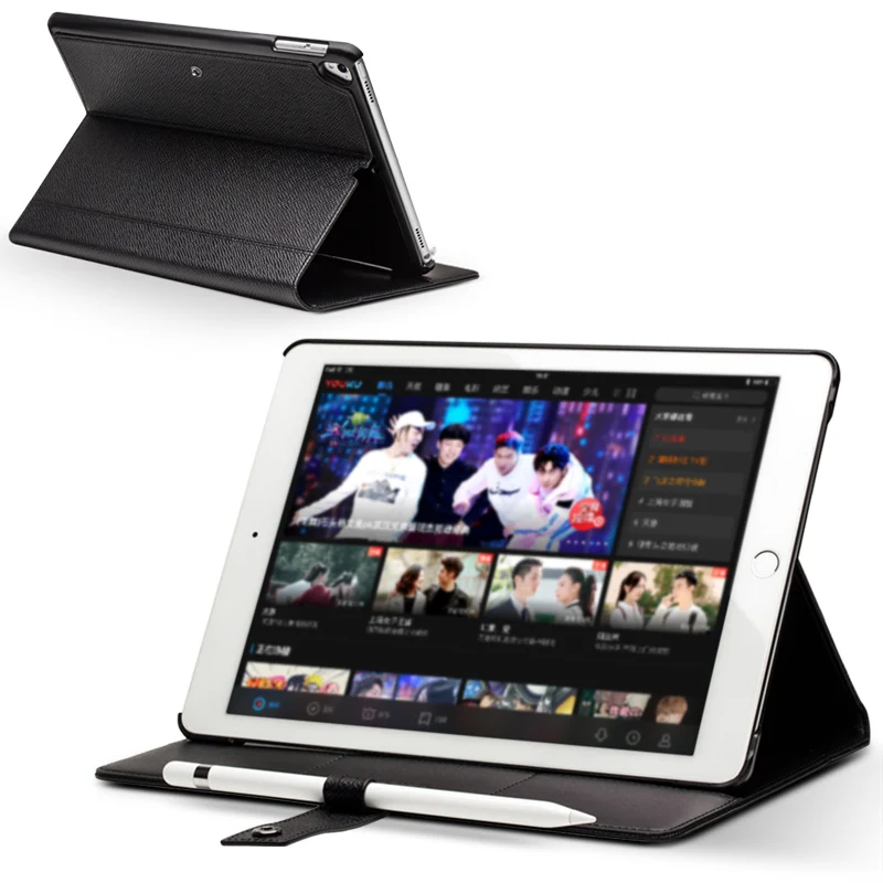 QIALINO Чехол-книжка из натуральной кожи в деловом стиле для Apple iPad Pro 10 5 дюймов