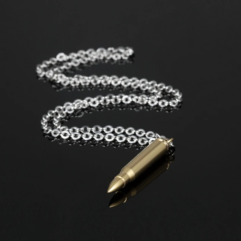 Mdiger брендовая Классическая титановая сталь ожерелье простая форма пули Чокеры