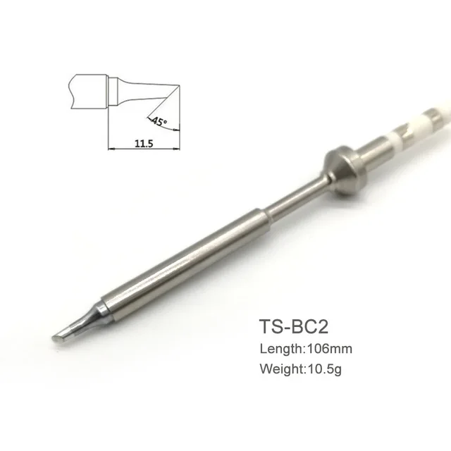 TS100 Portablec MINI Programmable Digital LCD Display Electric Soldering Iron Tips - Цвет: TS-BC2