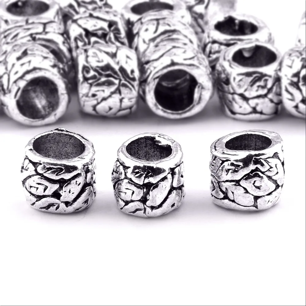 Винтажные подвески из сплава серебряного цвета для браслетов фурнитура