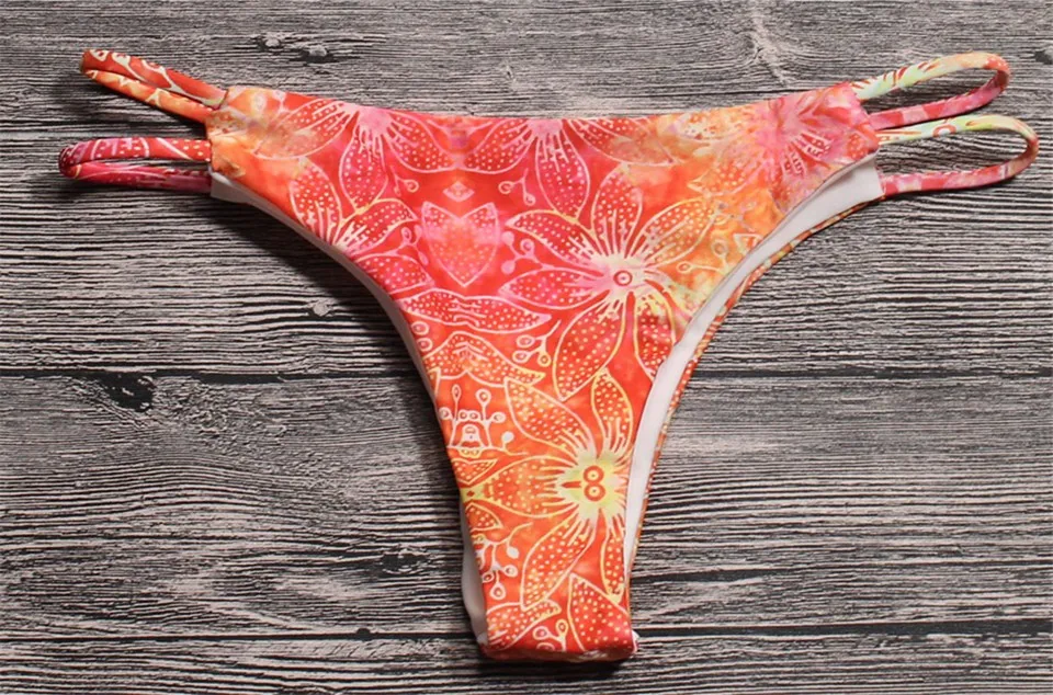 2018 Brazilian Bikini set floral Swimwear female push up Bikinis thong bathing suits Micro swimsuit women biquinis feminino |