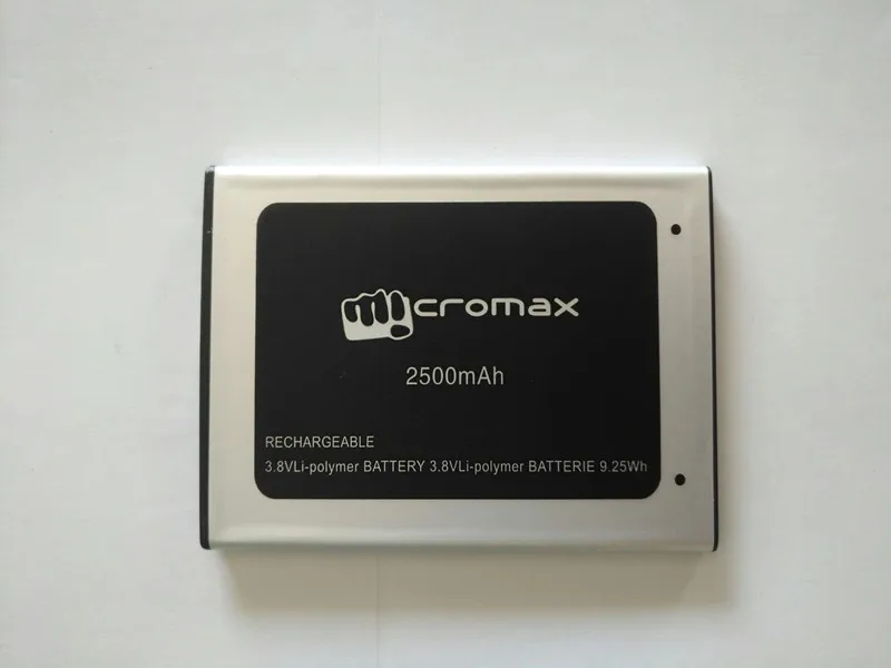 Новый высококачественный литий ионный аккумулятор Micromax D340 2500 мАч для мобильного