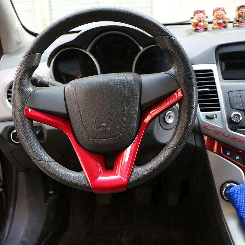 Автомобильная наклейка на руль Jameo из АБС пластика для Chevrolet Chevry Cruze Sedan Hatchback 2009 2016