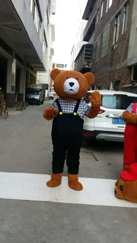 Костюм мишки тедди для взрослых талисмана с героями мультфильмов Нарядное
